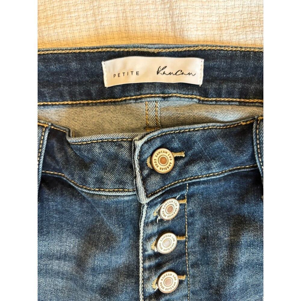 Kancan Jeans 31 Dark Wash Baylor Mid rise Flare Western Cowgirl Preppy - Picture 8 of 14